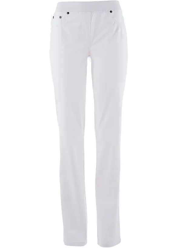Treggings i twill i elastisk bomullsmiks, bonprix