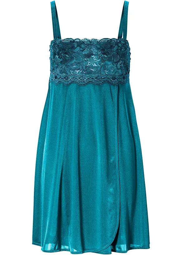 Neglisjé i glinsende materiale, bonprix