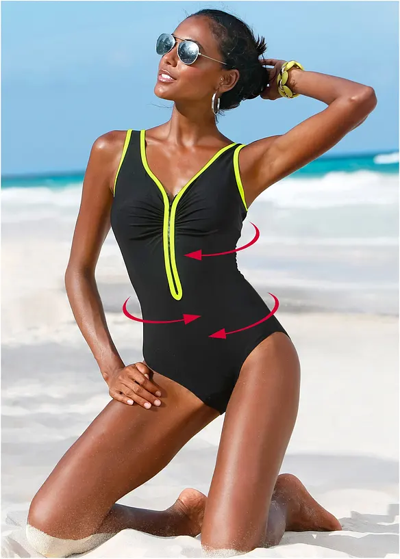 Shape-badedrakt med glidel&aring;s, lett formende, bonprix