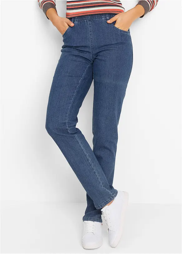Straight-jeans, Mid Waist (2-pack), bonprix
