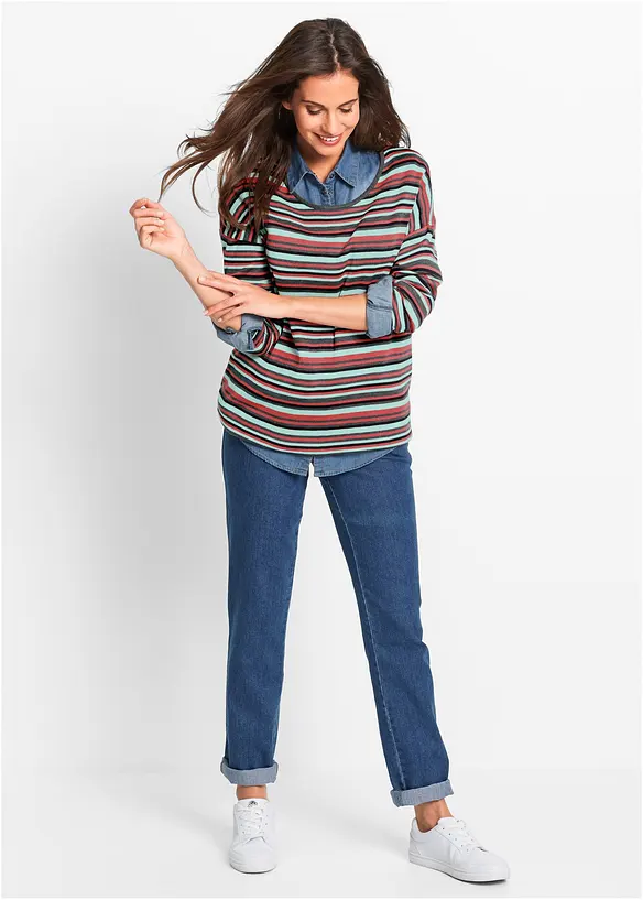 Straight-jeans, Mid Waist (2-pack), bonprix