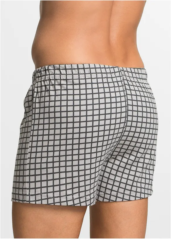 Vid boksershorts i bomullsjersey (3-pack), bonprix