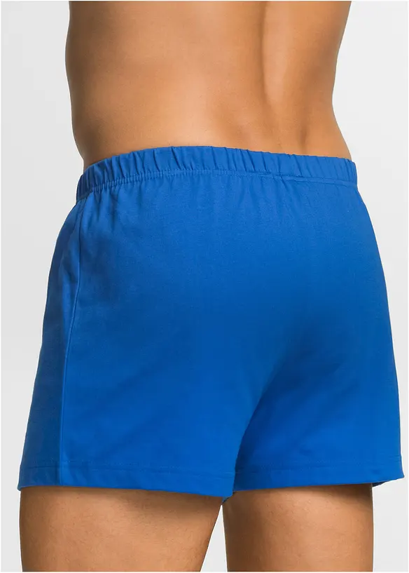 Vid boksershorts i bomullsjersey (3-pack), bonprix
