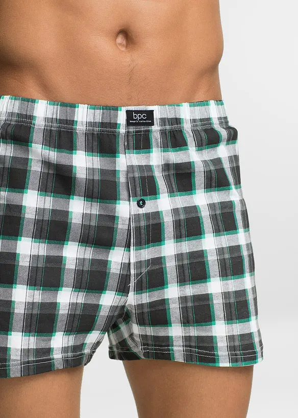 Vid boksershorts i bomullsjersey (3-pack), bonprix