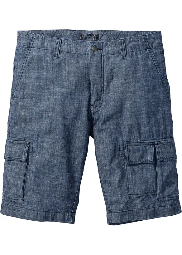 Cargo-bermuda i 100% bomull, Loose fit, bonprix