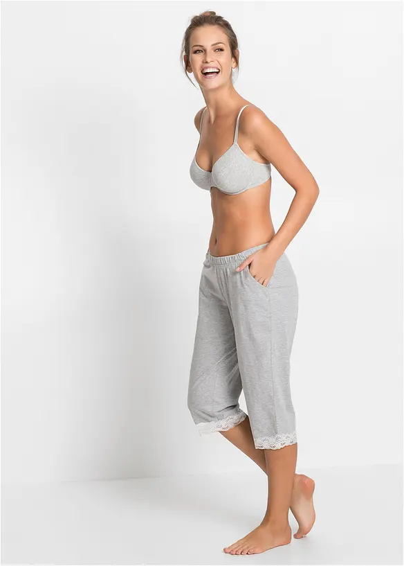 Uvattert T-skjorte-BH (3-pack), bonprix