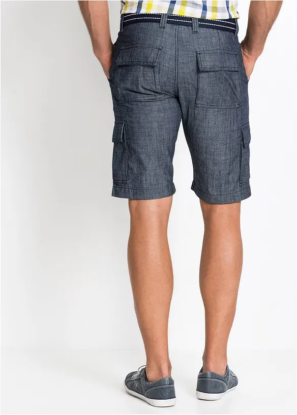 Cargo-bermuda i 100% bomull, Loose fit, bonprix
