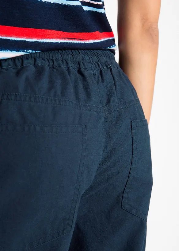 Bermudashorts med lin, bonprix