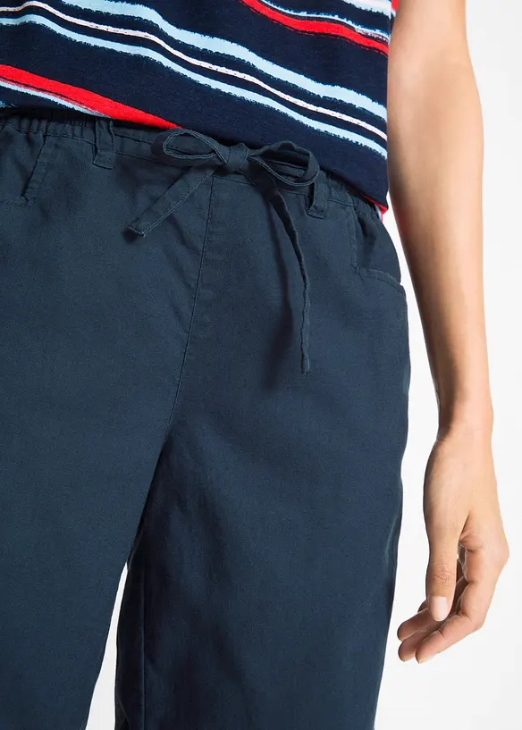 Bermudashorts med lin, bonprix