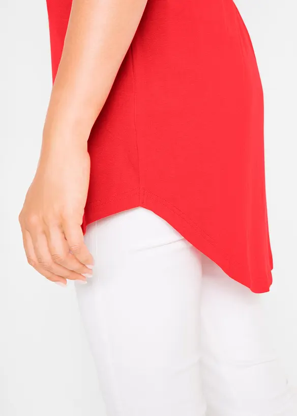 Lang topp i myk viskose, bonprix