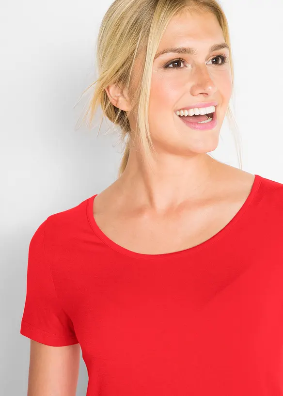 Lang topp i myk viskose, bonprix