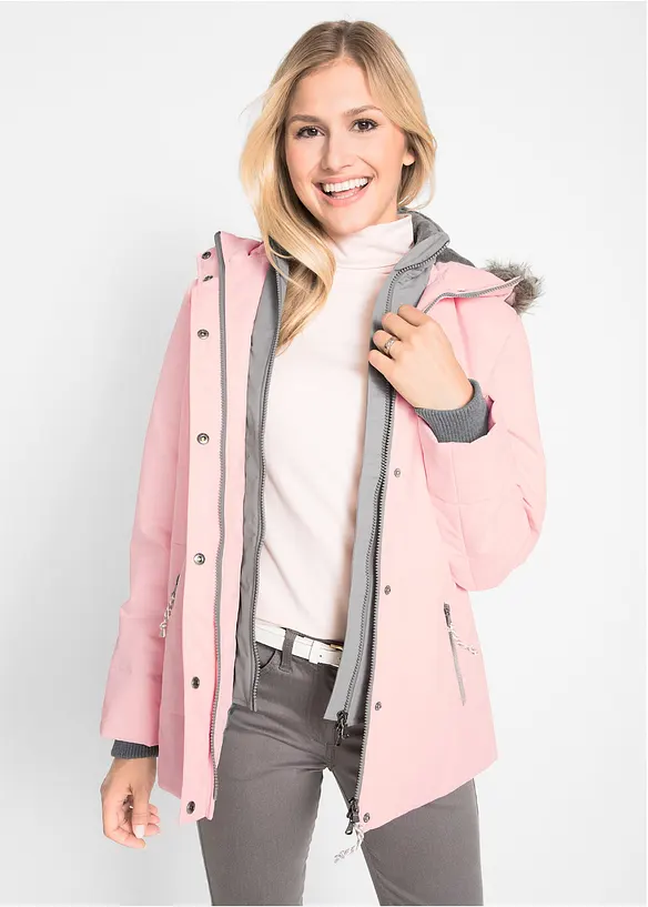 Vinterjakke i 2-i-1-look, bonprix