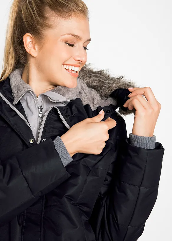 Vinterjakke i 2-i-1-look, bonprix