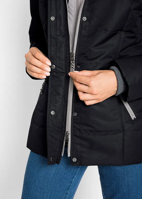 Vinterjakke i 2-i-1-look, bonprix