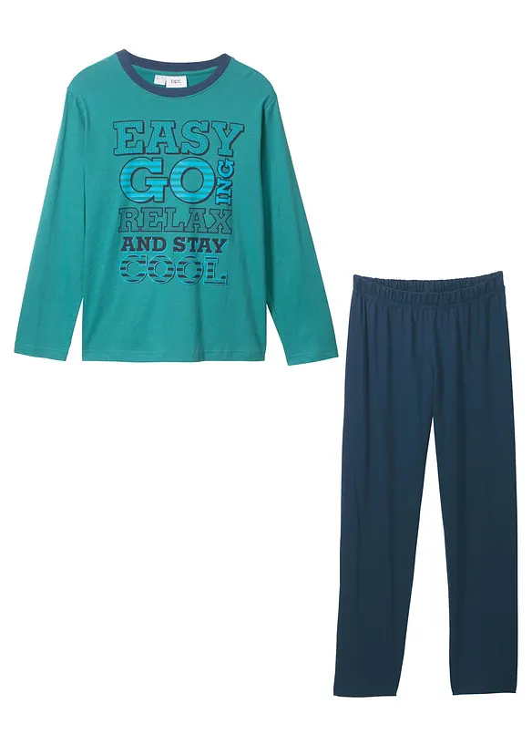 Pyjamas i 100% bomull (2-delt sett), bonprix