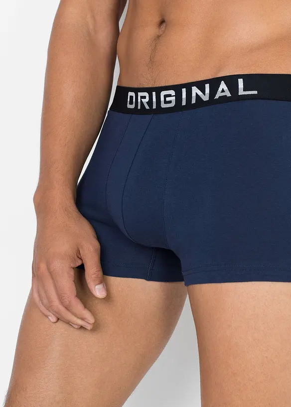 Boksershorts med bomull i ettersittende modell (3-pack), bonprix