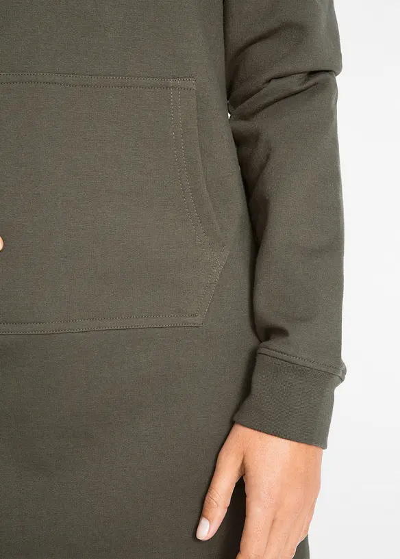 Sweatshirtkjole i 100% bomull, bonprix