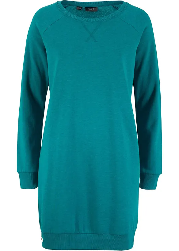 Sweatshirtkjole i myk frott&egrave;, bonprix