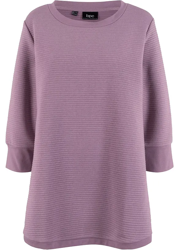Lang sweatshirt med viskose, bonprix