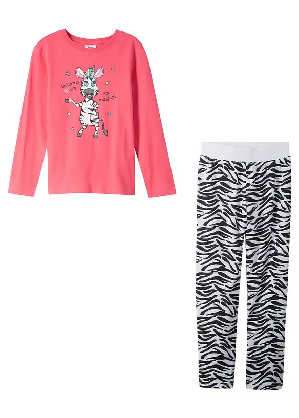 Pyjamas i 100% bomull (2-delt sett), bonprix