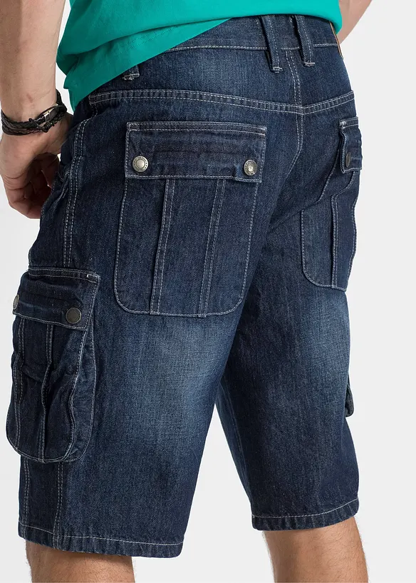 Cargo-bermudashorts i denim, Regular Fit, bonprix