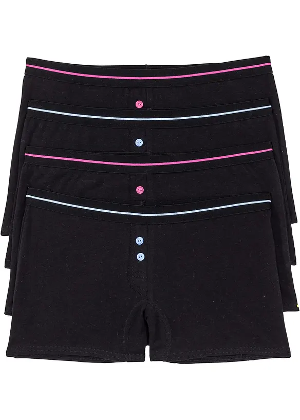 Boxer for dame (4-pack), bonprix