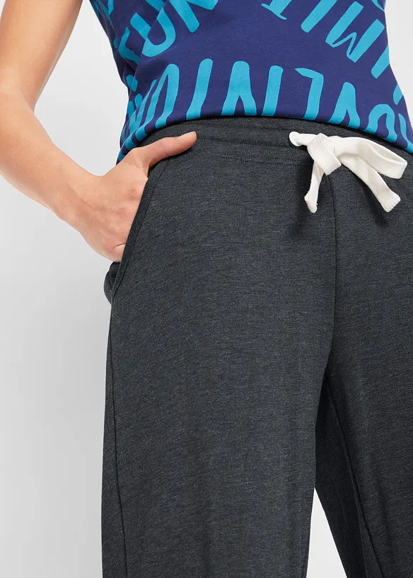 Sweatbukse med komfortlinning, bonprix