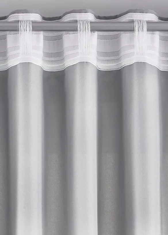 Gardin i mikrofiber (2-pack), bonprix