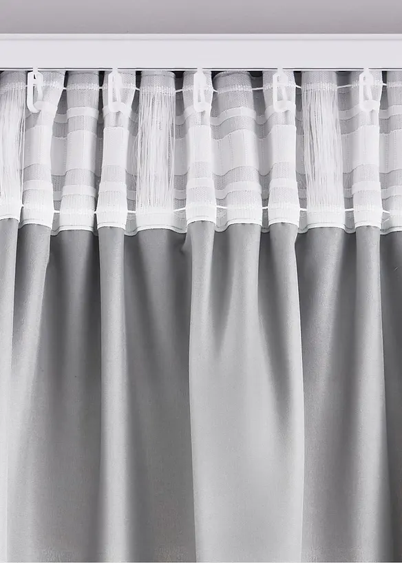 Gardin i mikrofiber (2-pack), bonprix