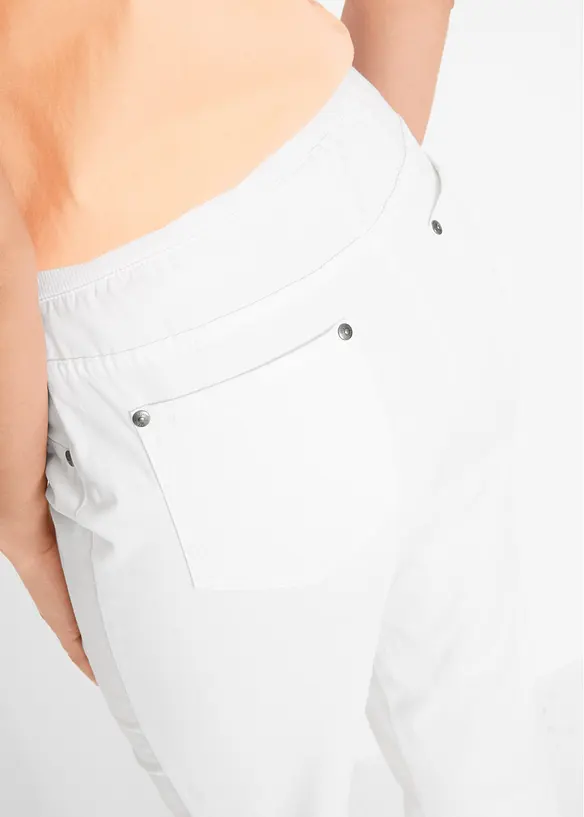 Treggings i twill i elastisk bomullsmiks, bonprix
