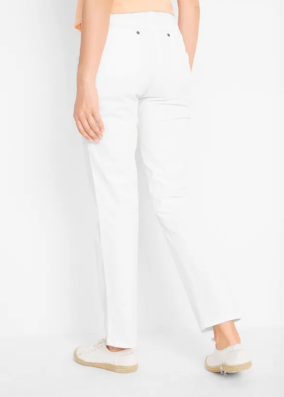 Treggings i twill i elastisk bomullsmiks, bonprix