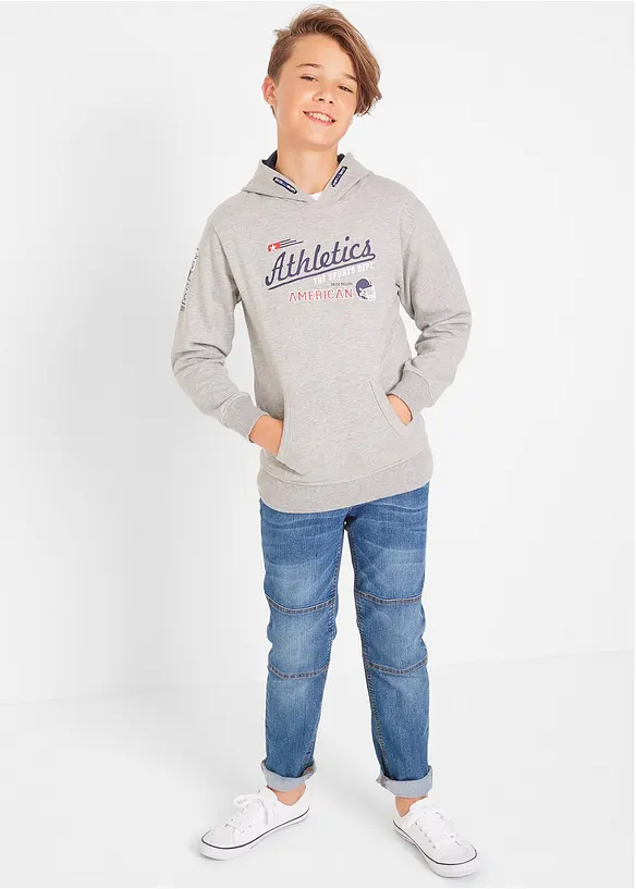 Regular Fit-Jeans med stretch og forsterkede knær, Straight, bonprix