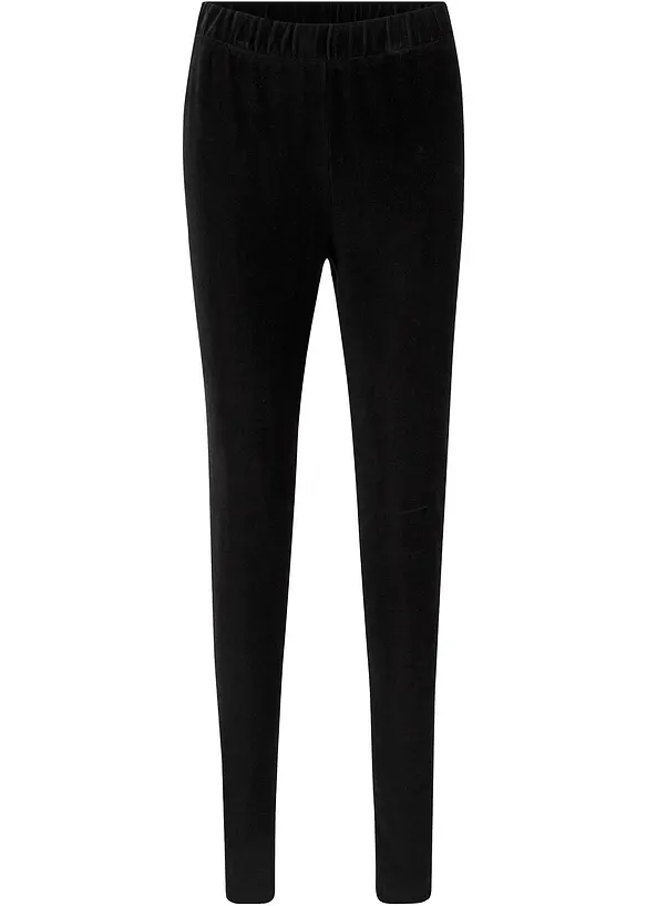 Leggings i smal kordfløyel med bred strikklinning, bonprix