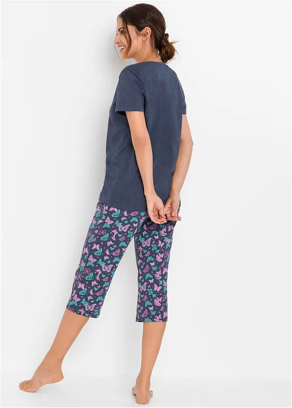 Pyjamas med capribukse, bonprix