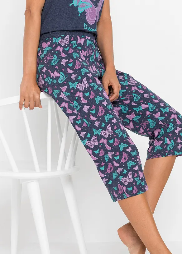 Pyjamas med capribukse, bonprix