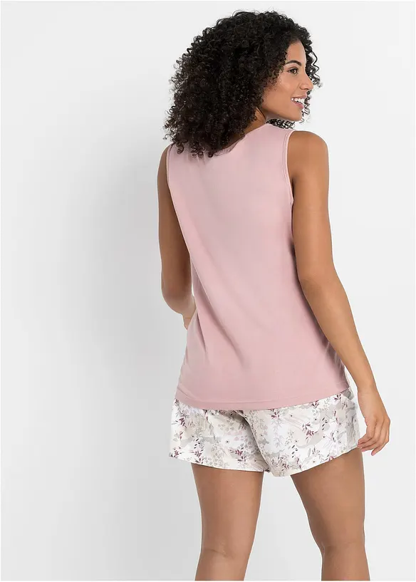 Pyjamas med fine blonder, bonprix