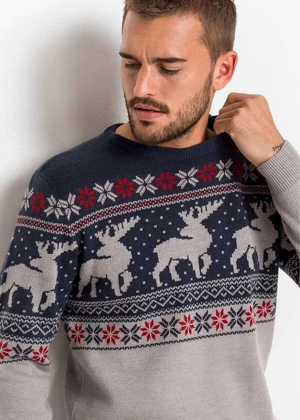 Genser med koftem&oslash;nster, bonprix