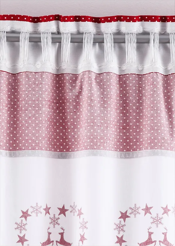Gardin med hjertetrykk (1-pack), bonprix