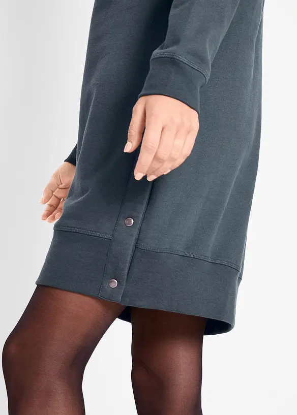Sweatshirtkjole i ren bomull, bonprix