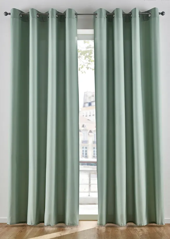 Gardin i mikrofiber (2-pack), bonprix