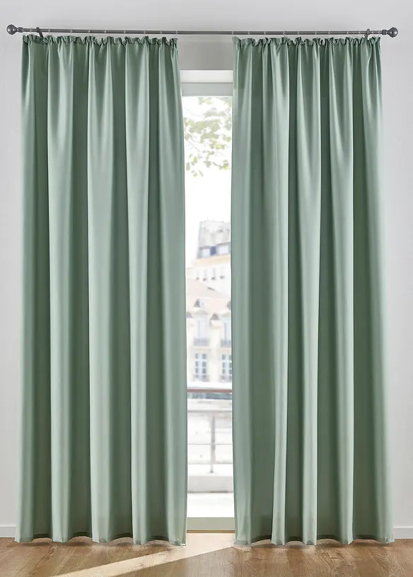 Gardiner i mikrofiber (2-pack), bonprix