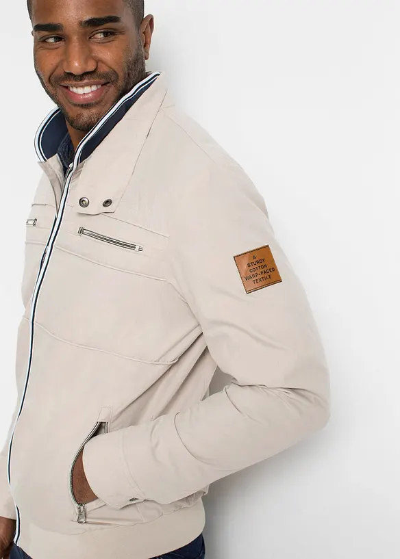 Jakke i bomberjakkemodell med st&aring;krage, bonprix