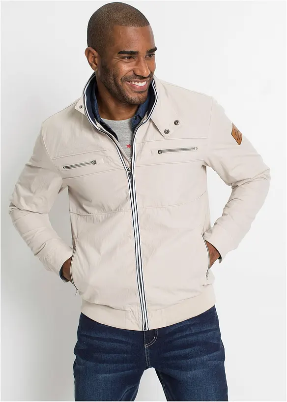 Jakke i bomberjakkemodell med st&aring;krage, bonprix