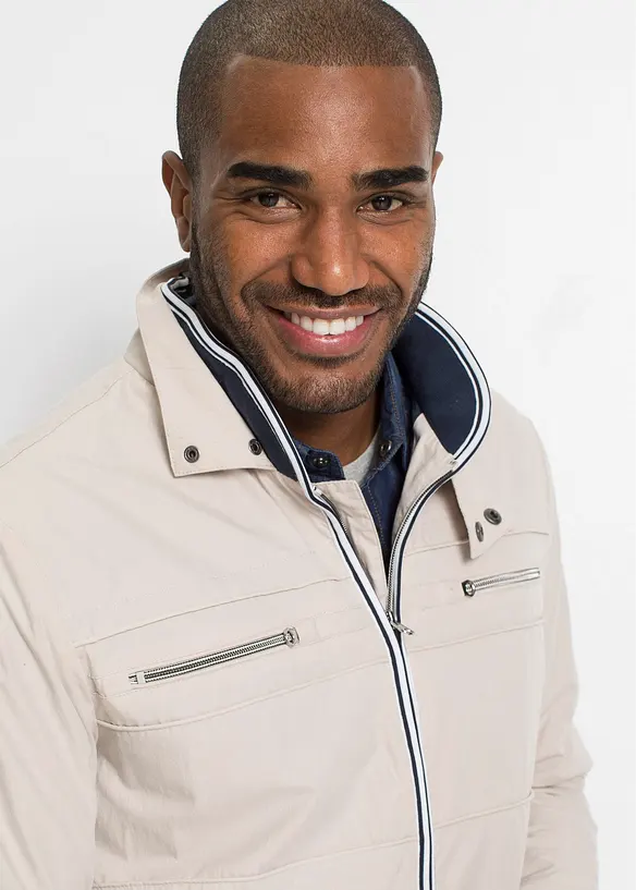 Jakke i bomberjakkemodell med st&aring;krage, bonprix