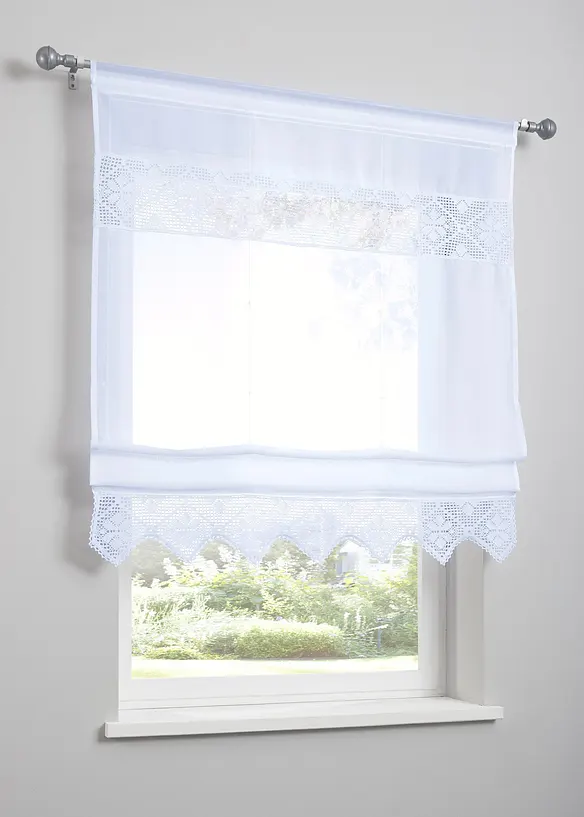 Liftgardin med heklet kant, bonprix