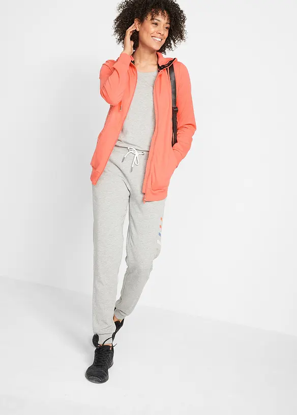 Sweatjakke med hette, bonprix