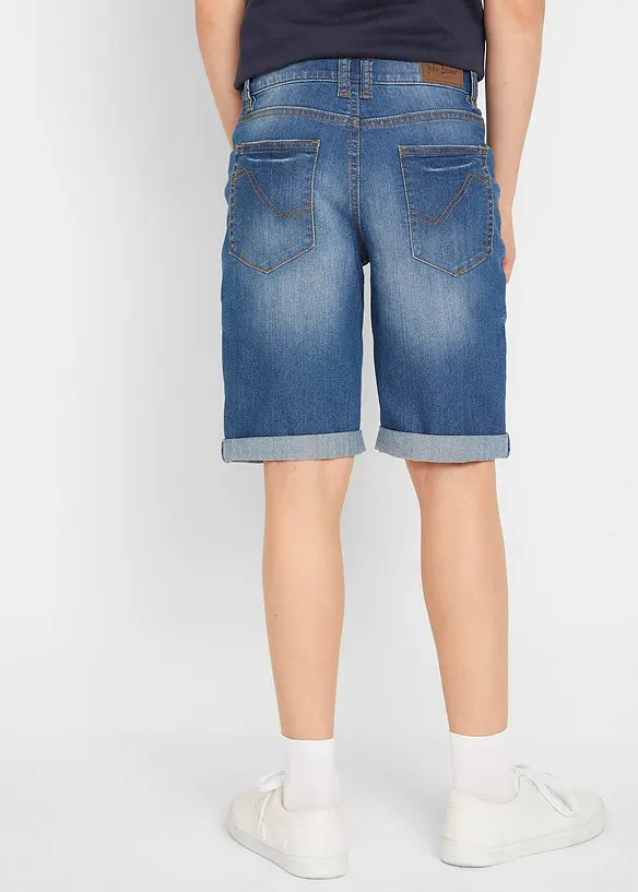 Bermudashorts i denim med stretch, Slim fit, bonprix
