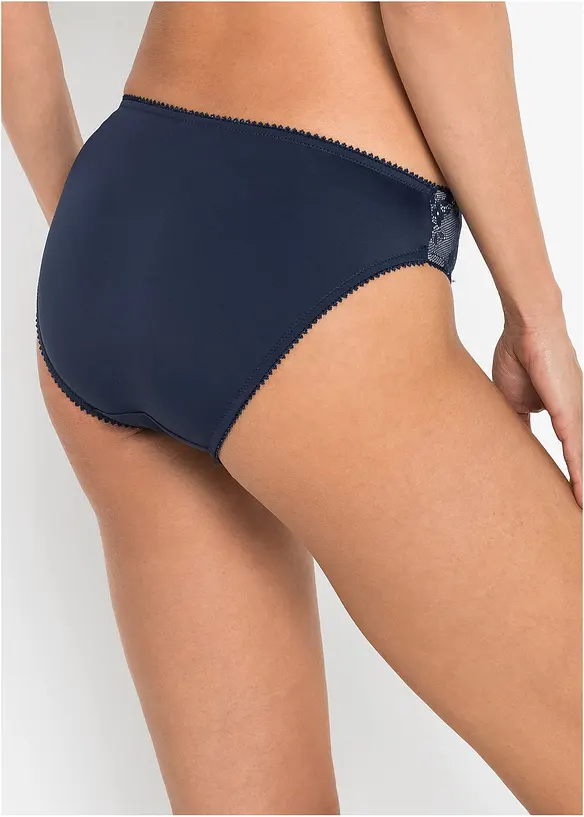 Truse med delikate blonder (2-pack), bonprix