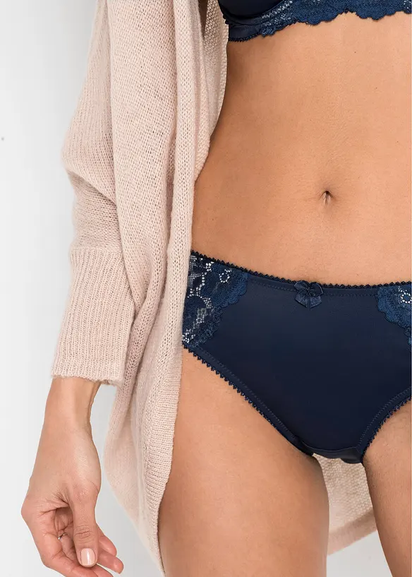 Truse med delikate blonder (2-pack), bonprix