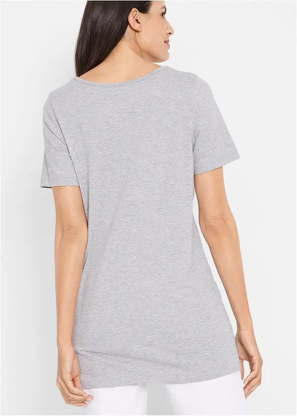 Lang basic topp, 2-pack, bonprix